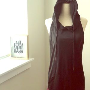 Backless Hooded Top Small NWOT